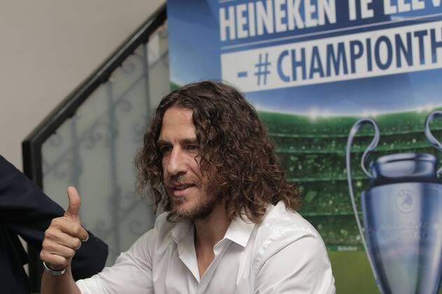 Football, Carles Puyol press conference on the sidelines of the FIFA Congress in Mexico
