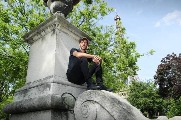 Tennis, Gerald Melzer at the photo shoot