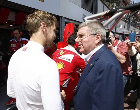 Formula 1, Monaco GP, IOC President Thomas Bach as guest