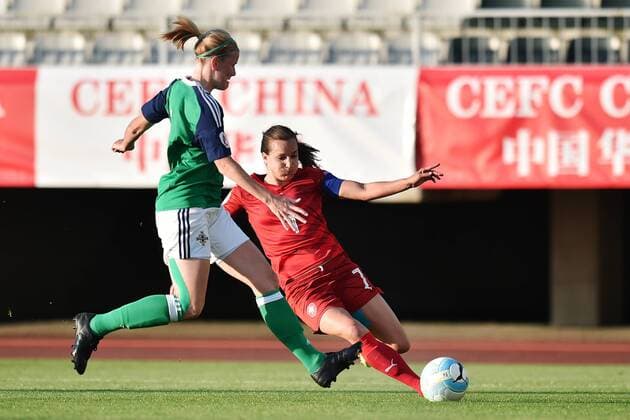 Football, Women, European Championship Qualifier, Czech Republic - Northern Ireland