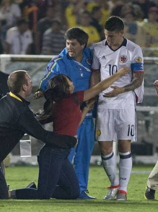 Copa America, Colombia's James Rodriguez adored by female streaker