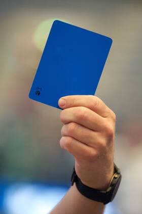 Handball, blue card, rule change