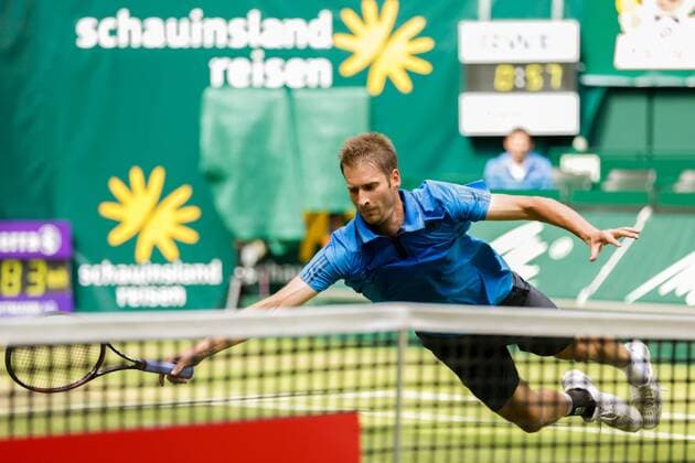 Tennis, ATP Tournament, Gerry Weber Open, Mayer defeats Thiem