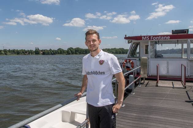 Football, Dynamo Dresden player Marc Wachs shot in kiosk