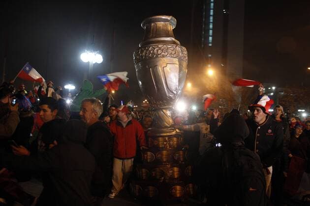 Copa America, Final, Chilean fans celebrate victory