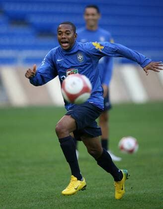 Football, training of the Brazilian national team in Basel