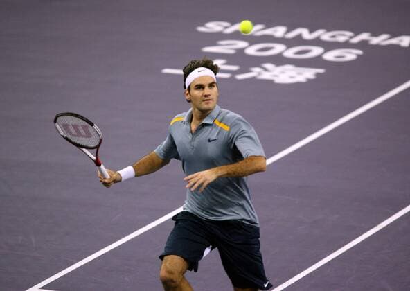 Tennis, ATP Masters Cup, Roger Federer defeats Andy Roddick