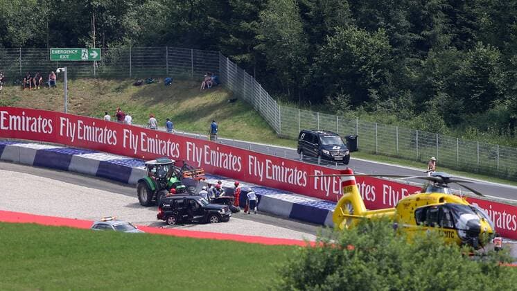 Formula 1, Austrian GP, Crash of Daniil Kwjat