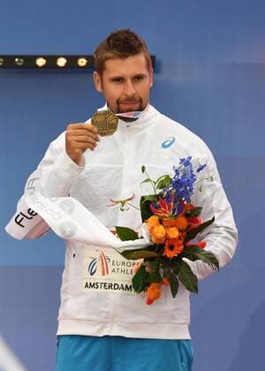 Athletics, European Championships Amsterdam, Award Ceremony Javelin Throw