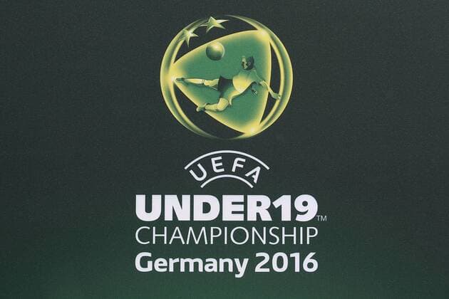 Football, U19 European Championship, Before the opening match, Germany - Italy