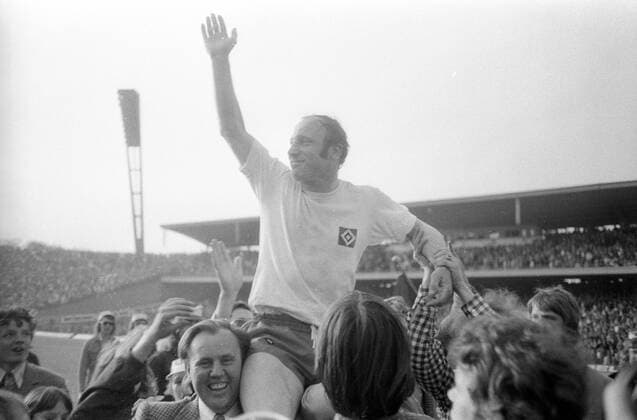 Football, History, Bundesliga, HSV legend Uwe Seeler