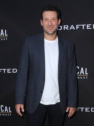 Tony Romo at the Undrafted premiere in Hollywood