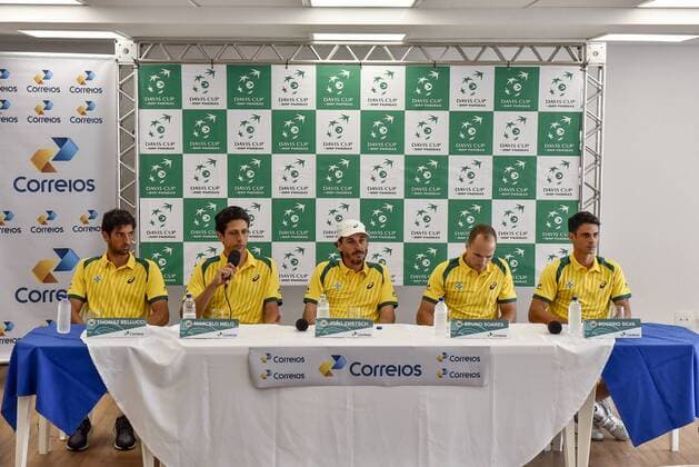 Tennis, Davis Cup, Brazil - Ecuador, PK and Training