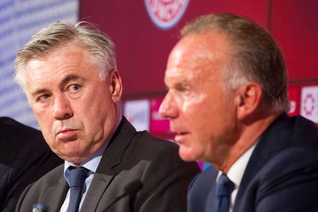 Football, Carlo Ancelotti talks about his time at FC Bayern Munich in his biography, archive images