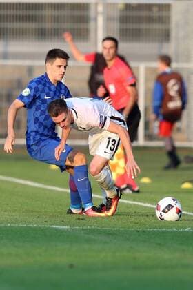 Football, U19 European Championship, Croatia - France