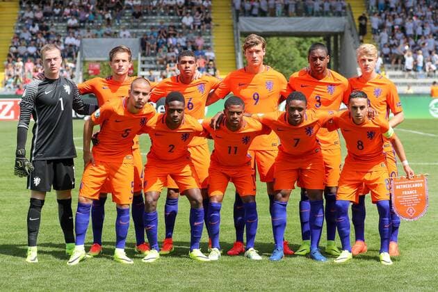 Football, U19 European Championship, Netherlands - France