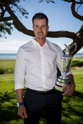 Golf, Henrik Stenson - British Open winner with Claret Jug trophy in Sweden
