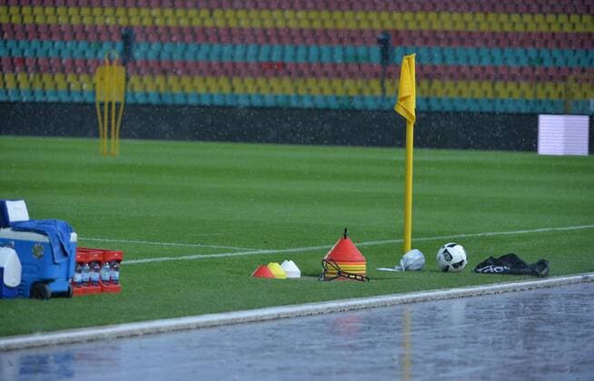 Football, EL Quali, Hertha BSC training cancelled due to bad weather