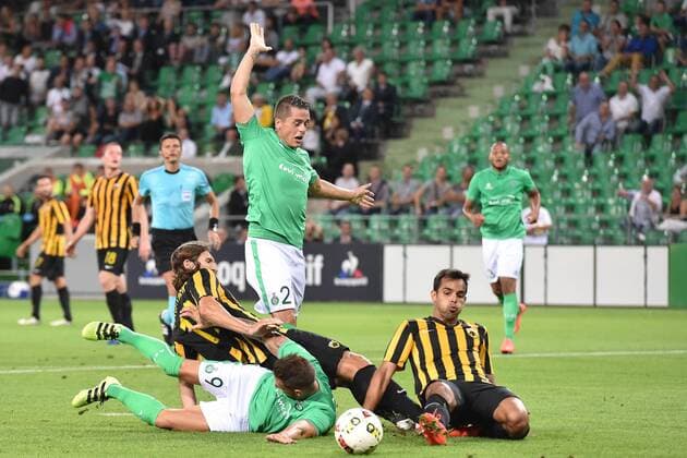 Football, EL Quali, AS St. Etienne - AEK Athens