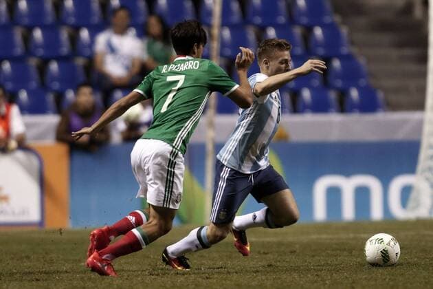 Rio 2016, Football, Test Match, Mexico - Argentina