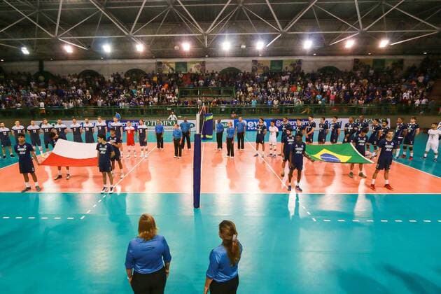 Rio 2016, Volleyball, Test Match Poland in Contagem