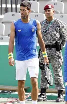 Rio 2016, Tennis, Novak Djokovic Training