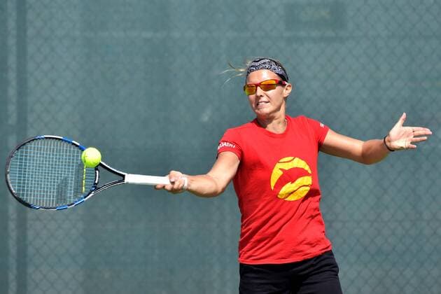 Rio 2016, Tennis, Kirsten Flipkens - Training