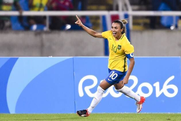 Football, Marta in the Brazilian squad for Copa America, archive pictures