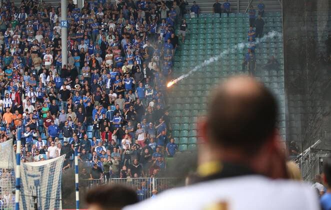 Football, police identify suspected pyro thrower from Magdeburg vs Frankfurt cup match