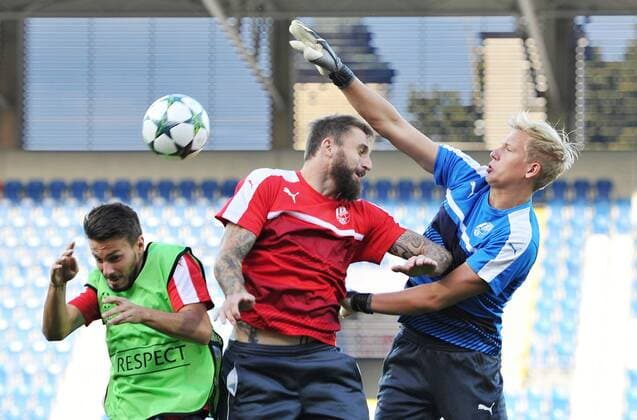 Football, CL Quali, Viktoria Pilsen - Training