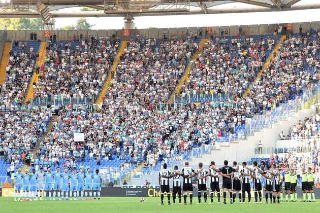 Football, minute's silence in Rome and Naples for earthquake victims in central Italy