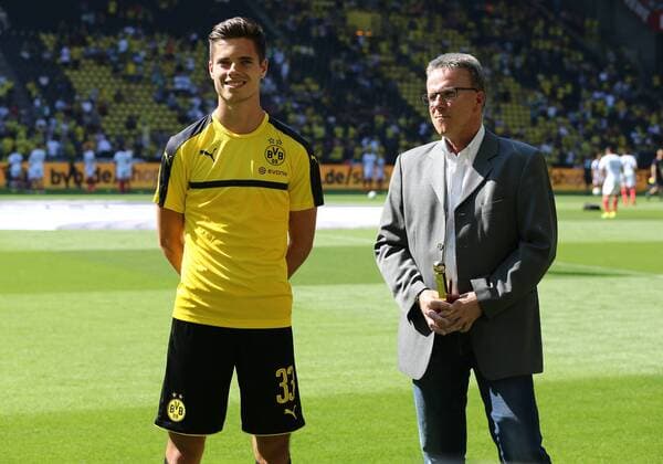 Football, Julian Weigl: Best Newcomer Award Borussia Dortmund - 1. FSV Mainz 05