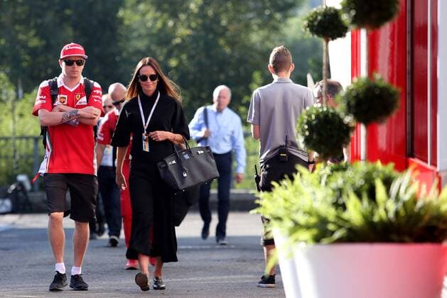 Formula 1, Belgian GP, Minttu Räikkönen at the track