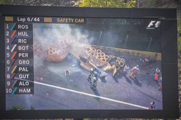 Formula 1, Belgian GP, Kevin Magnussen accident