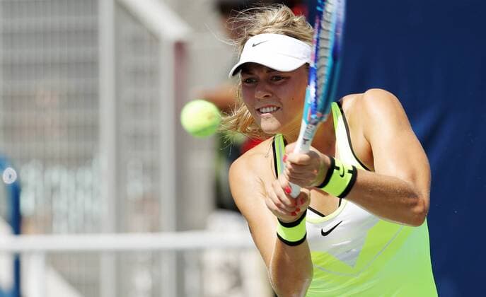 Tennis US Open, Carina Witthöft in action