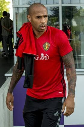Football, Co-coach Thierry Henry - Training National Team Belgium