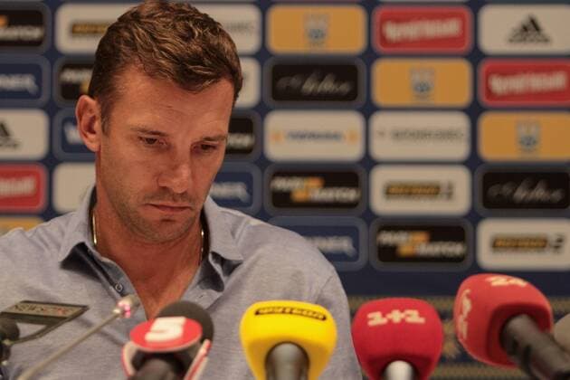 Football, Andriy Shevchenko - PK National coach Ukraine in Kiev