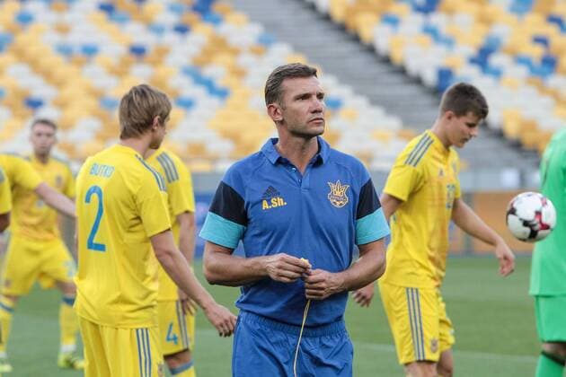 Football, Training Ukraine in Kiev