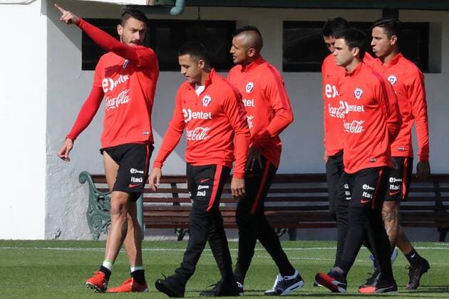 Football, World Cup Quali, Training National Team Chile