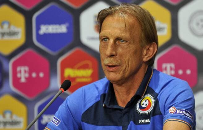 Football, World Cup Qualifiers, Christoph Daum - PK and Training National Team Romania