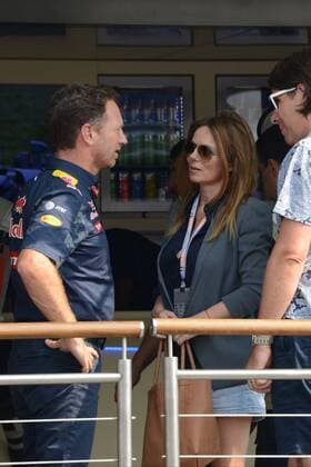 Formula 1, Italian GP, Christian Horner and wife Geri Halliwell