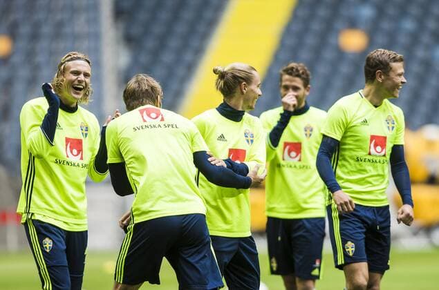 Football, World Cup Quali, Training National Team Sweden