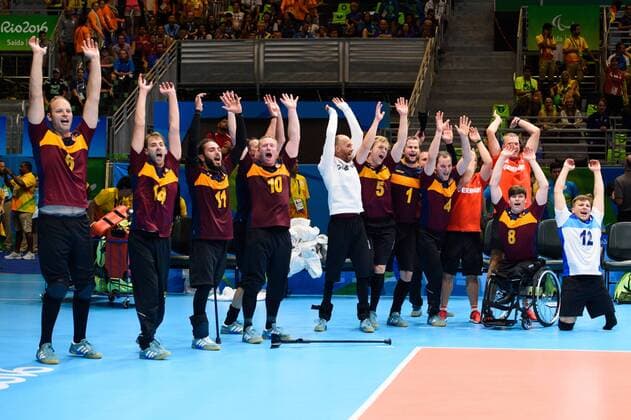 Rio Paralympics 2016, sitting volleyball, Germany - USA