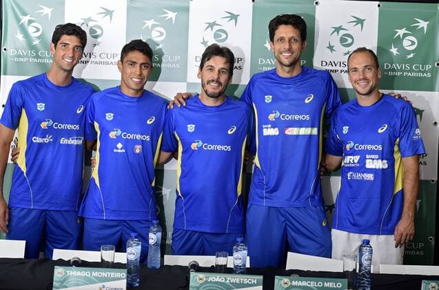 Tennis, DavisCup, Press Conference Brazil