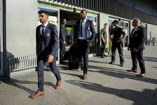 Football, CL, Sporting Lisbon Arrival in Madrid