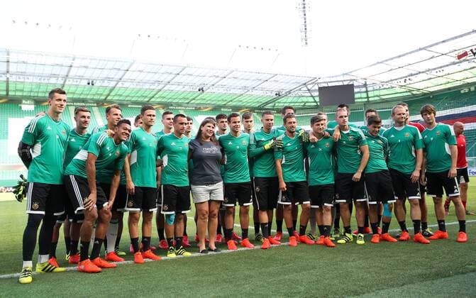 Football, EL, Training Rapid Vienna