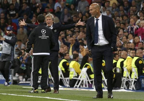 Football, CL, Real Madrid - Sporting Lisbon, Jorge Jesus sent to the stands