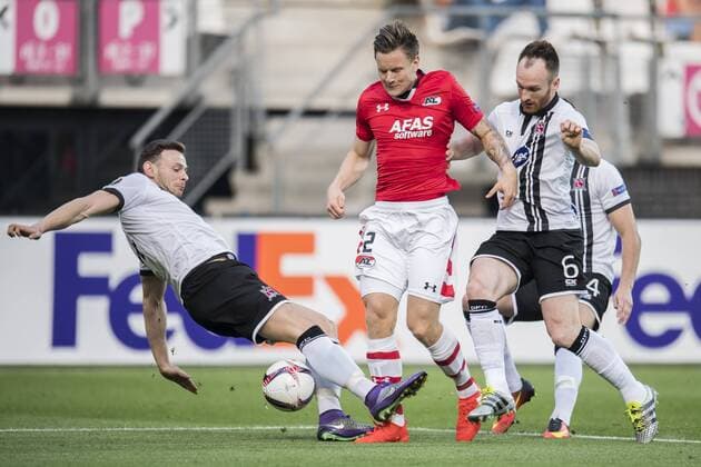 Football, EL, AZ Alkmaar - Dundalk FC
