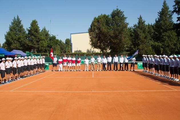 Tennis, Davis Cup, Uzbekistan - Switzerland