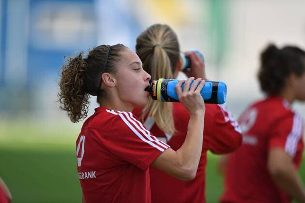 Football, Women, European Championship Qualifier, Hungary - Germany, before kick-off